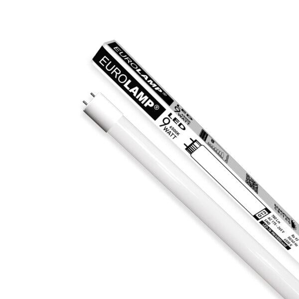 Лампа LED линейная Т8 стекло Eurolamp 9W-6500K (LED-T8-9W/6500(стекло))