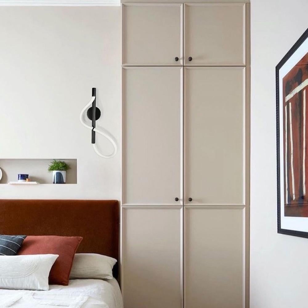 Светильник Line.F WG 27 BK настенный с гибким неоном Черный (2593_5671)