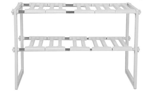 Полиця регульована Kitchen Rack для зберігання кухонного приладдя 38-70 см