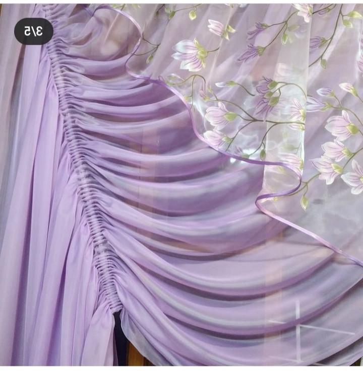 Фіранка Камелія ліва Гілочки бузку (1501375227) - фото 3