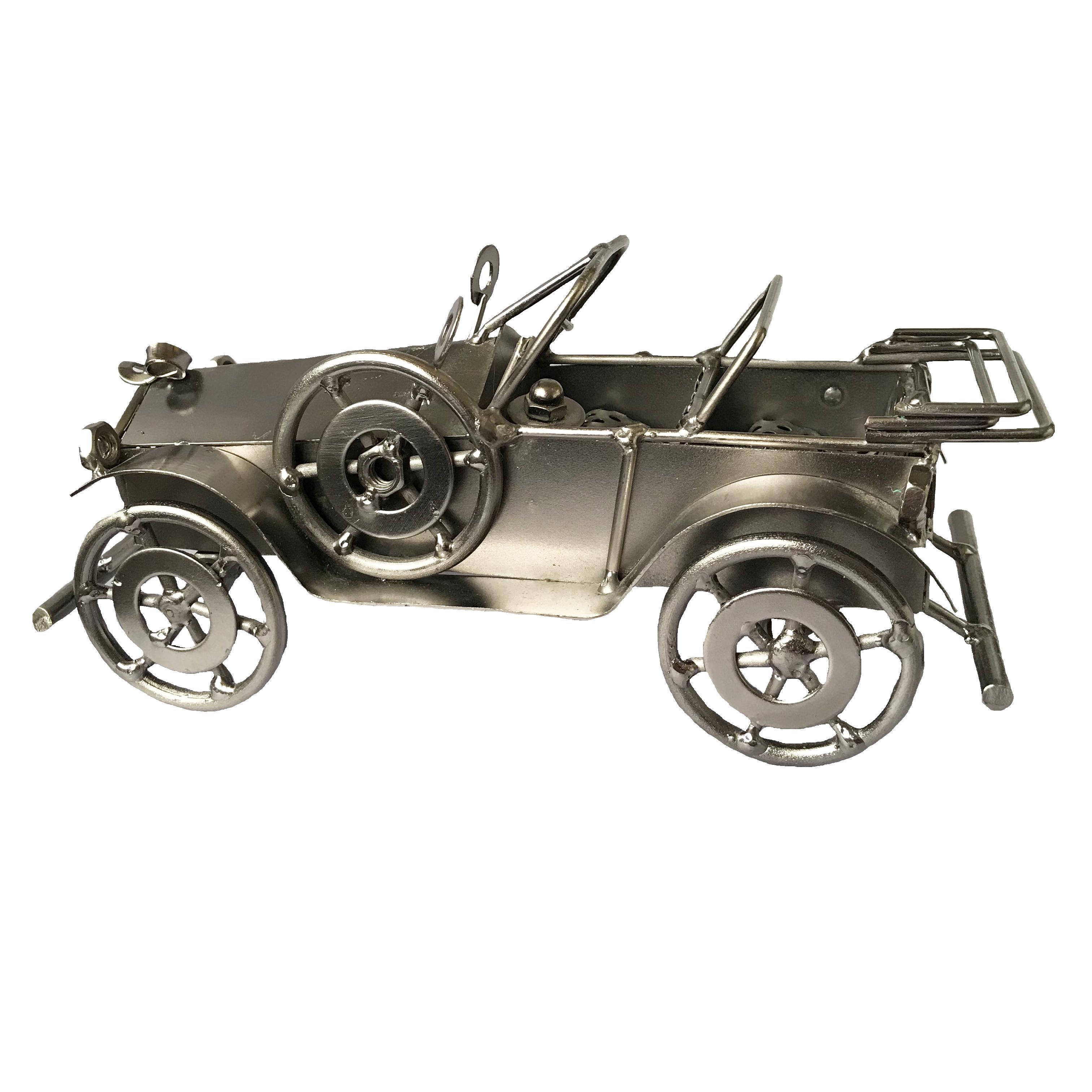 Статуетка техно-арт Silk Route Ретро автомобіль Сріблястий (558)