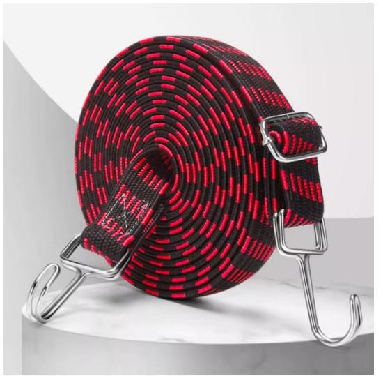 Резинка крепежная на багажник с крючками двойная 2,4 м - фото 2 Резинка крепежная на багажник с крючками двойная 2,4 м - фото 2