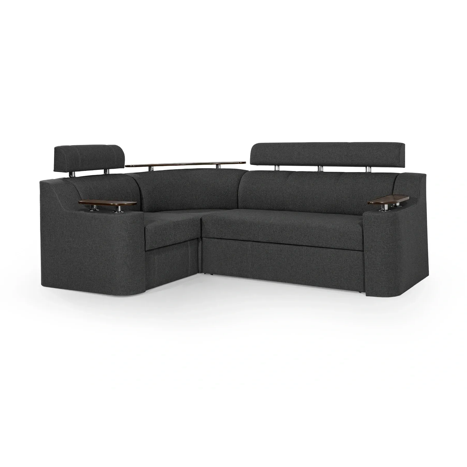 Диван угловой Невада 255х185 см Темно-серый (25484847)