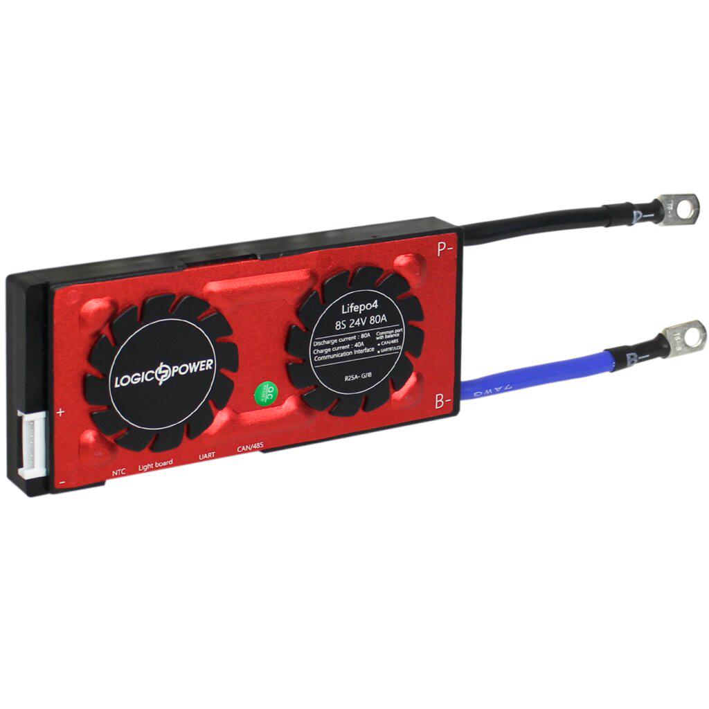 Плата BMS LogicPower Smart 8S 24V LiFePO4 з балансиром та комунікацією UART RS485 CAN (616860) - фото 2
