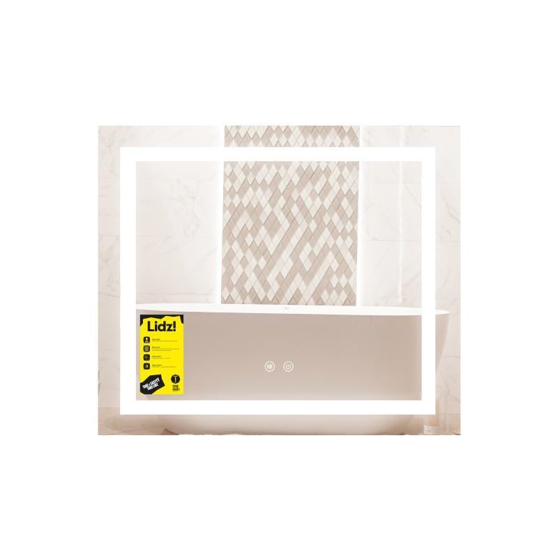 Зеркало Lidz Kubis KU1 700х600 с LED-подсветкой Touch/с антизапотеванием/с димером/регулировкой яркости LDKU60070049285 (SD00055409)