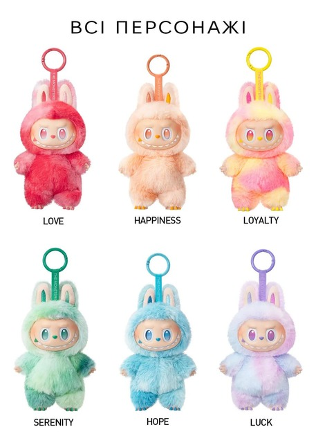 Мягкая игрушка-брелок сюрприз Labubu The Monsters детская мягкий брелок цвет в коробке (376223) - фото 3