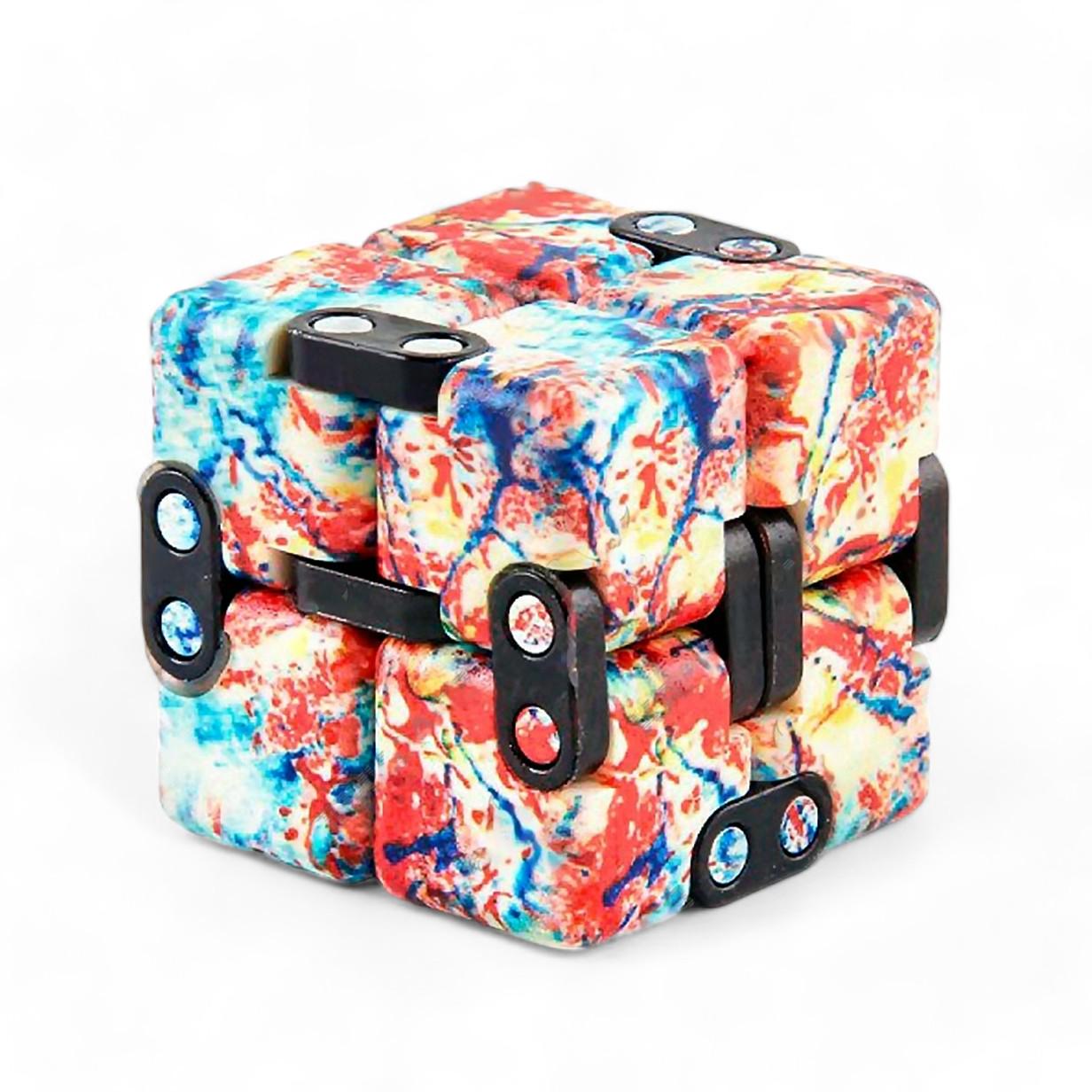 Игрушка-антистресс Бесконечный кубик Радуга 7,3x3,6x1,8 см Сине-оранжевый Игрушка-антистресс Бесконечный кубик Радуга 7,3x3,6x1,8 см Сине-оранжевый