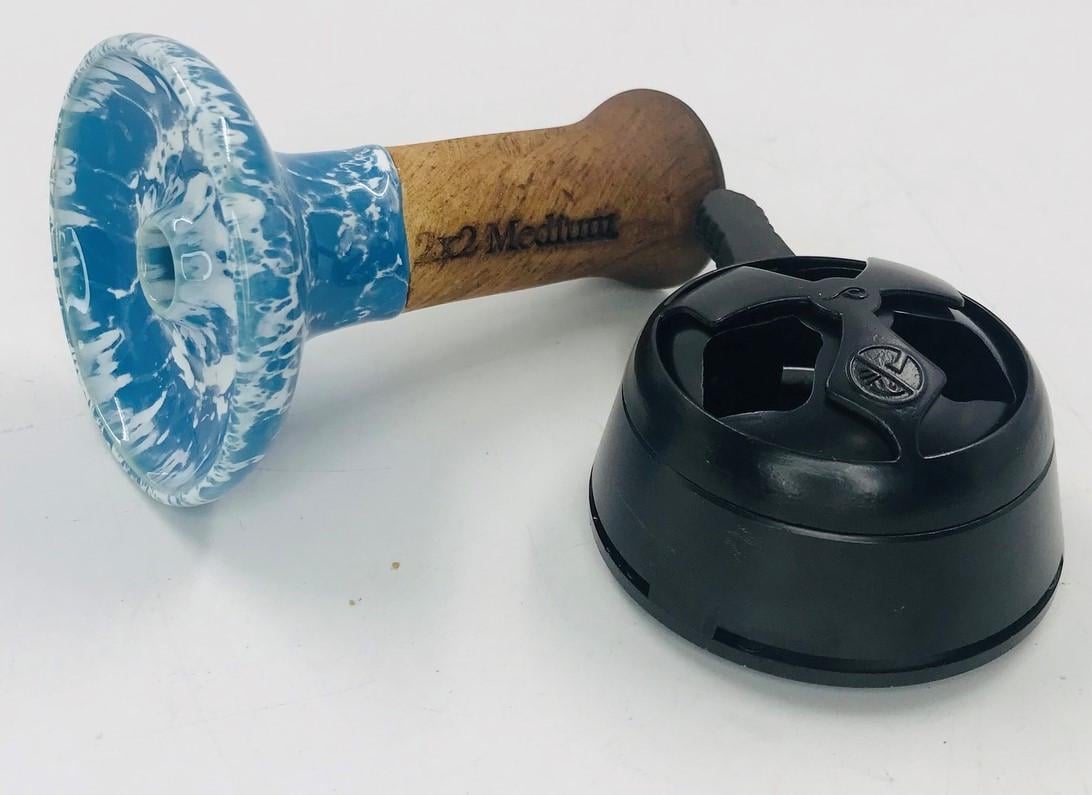 Чаша для кальяна 2x2hookah Medium + калауд Blue/White (482001944) Чаша для кальяна 2x2hookah Medium + калауд Blue/White (482001944)