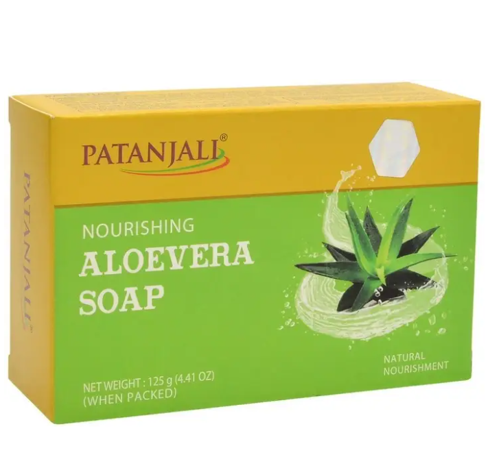 Мыло для тела Patanjali увлажняющее с алоэ вера 125 г (1968792235)