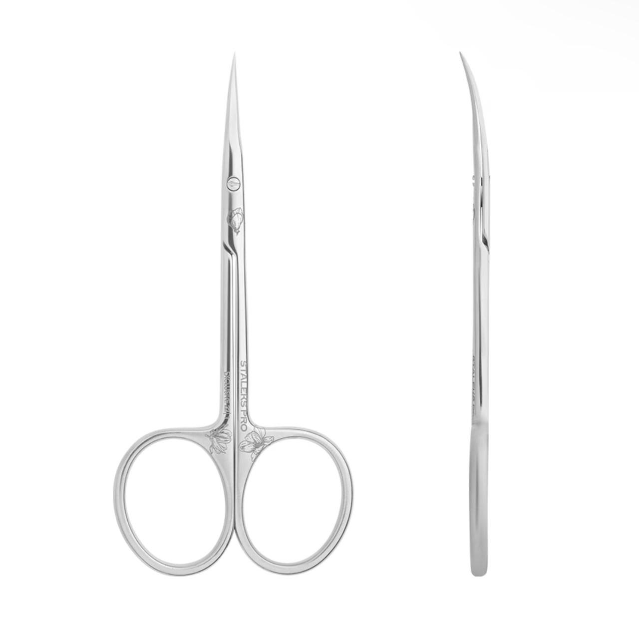 Ножницы профессиональные STALEKS Exclusive 22 Type 1 Magnolia для маникюра из нержавеющей стали - фото 2 Ножницы профессиональные STALEKS Exclusive 22 Type 1 Magnolia для маникюра из нержавеющей стали - фото 2