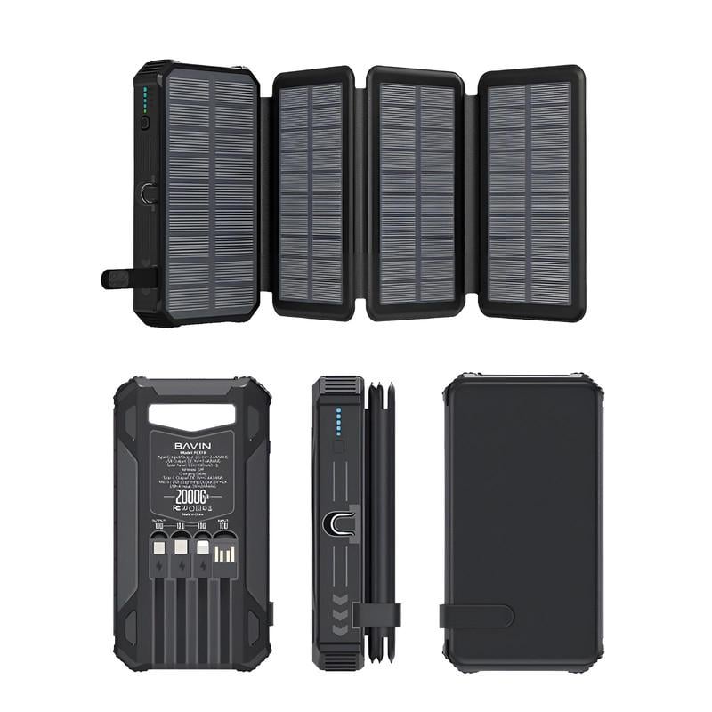 Повербанк BAVIN PC1119 Wireless and SOLAR 20000 mAh Black (Y-PC1119BK) - фото 12 Повербанк BAVIN PC1119 Wireless and SOLAR 20000 mAh Black (Y-PC1119BK) - фото 12