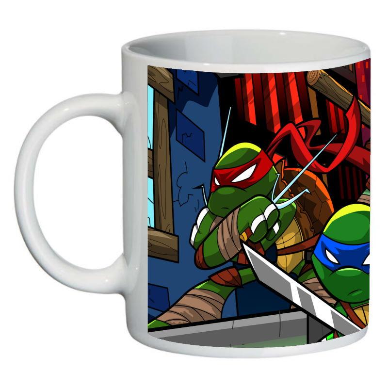 Кружка с принтом SuperCup Черепашки Ниндзя (SC-ЧН-007)