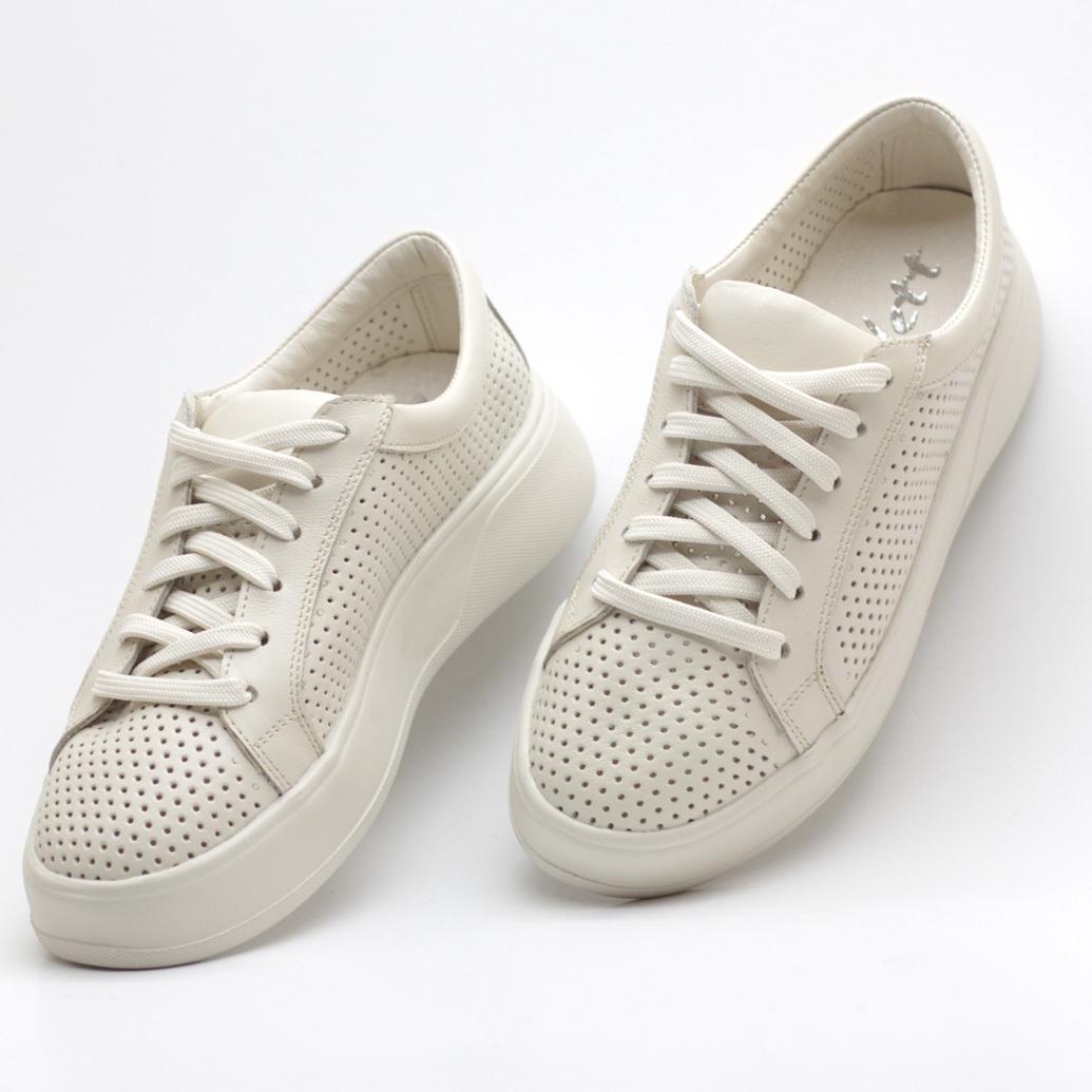 Кеды женские Zlett из натуральной кожи перфорированные р. 37 Молочный (1208) - фото 6 Кеды женские Zlett из натуральной кожи перфорированные р. 37 Молочный (1208) - фото 6