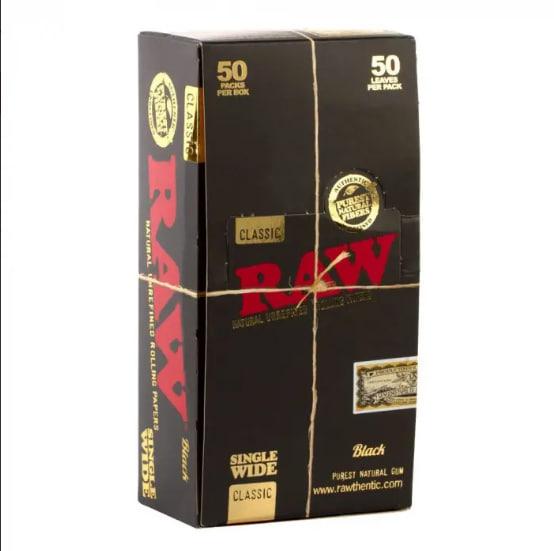 Папір для самокруток RAW Wide Black (2250637469)