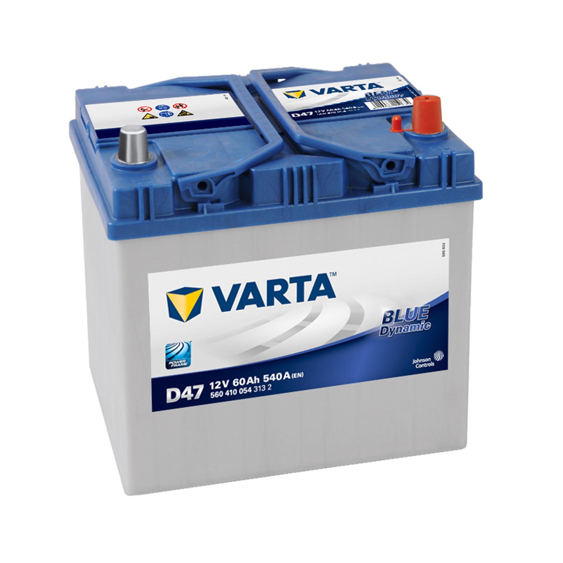 Аккумулятор Varta Blue Dynamic Japan 60 Ah/12V 0 плюс справа