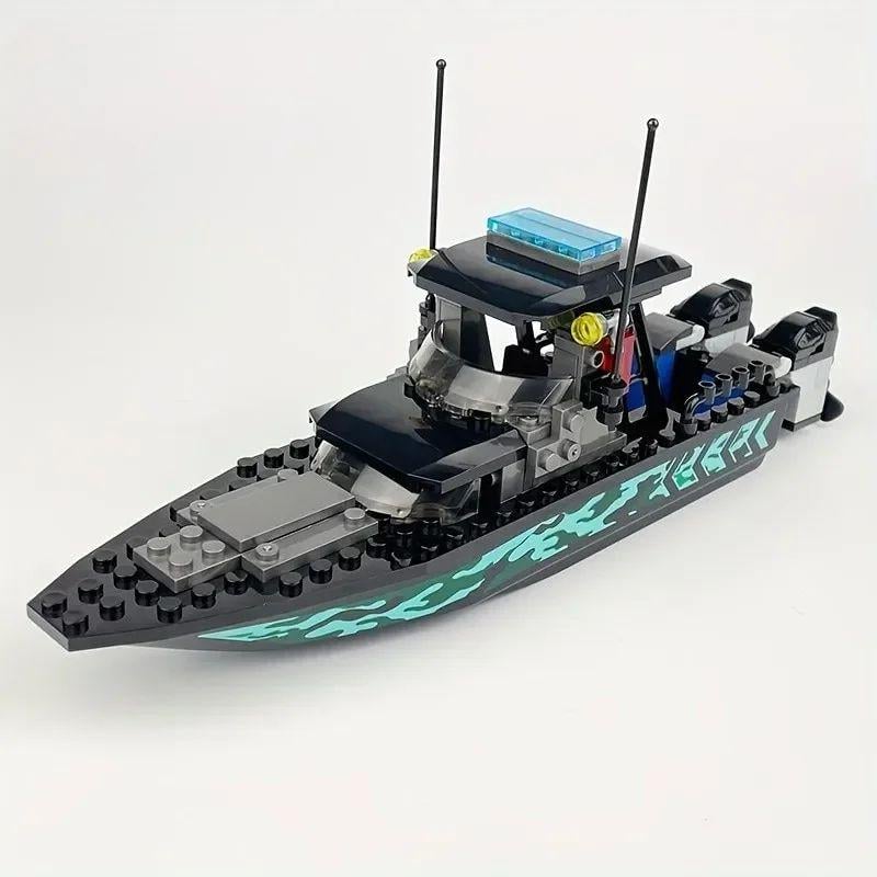 Конструктор катер полиции 26 см 89 деталей (663)