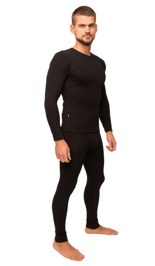 Чоловічий комплект термобілизни Наталюкс 98-1608329091 S Чорний (64838)