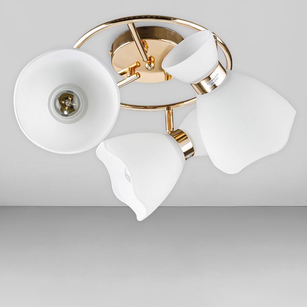 Люстра потолочная Light House DL-18568/3 Золотой/Белый