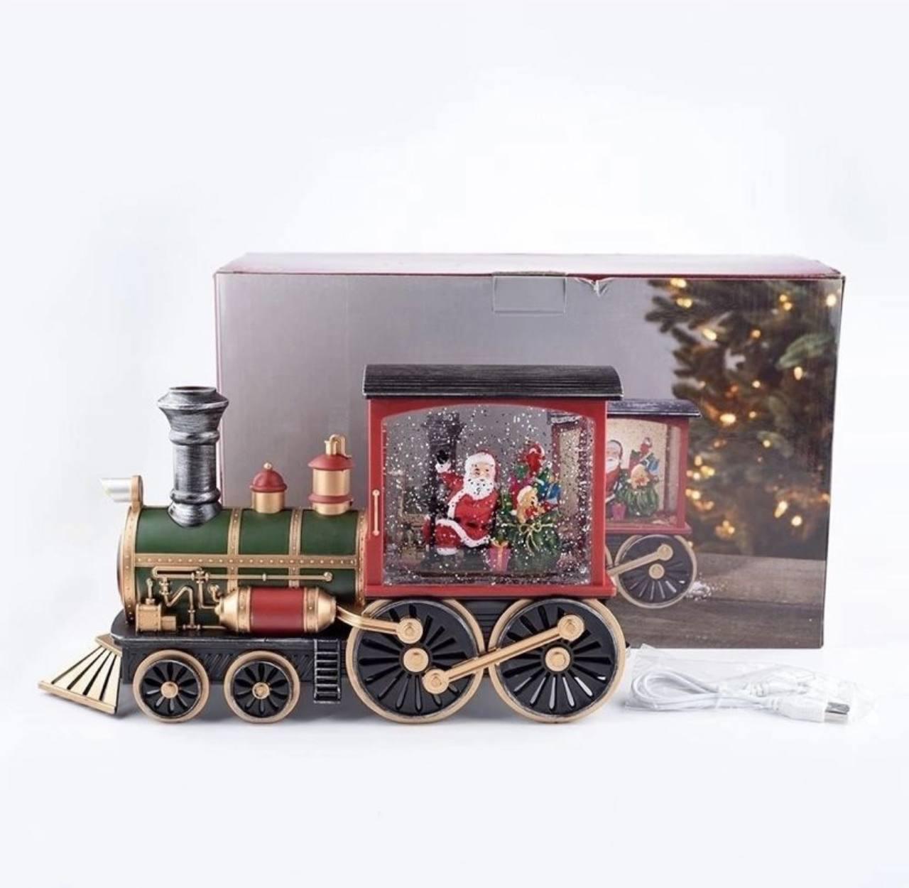 Ліхтар музичний новорічний Різдвяний поїзд на батарейках та від USB 32 см (26140881) - фото 8 Ліхтар музичний новорічний Різдвяний поїзд на батарейках та від USB 32 см (26140881) - фото 8