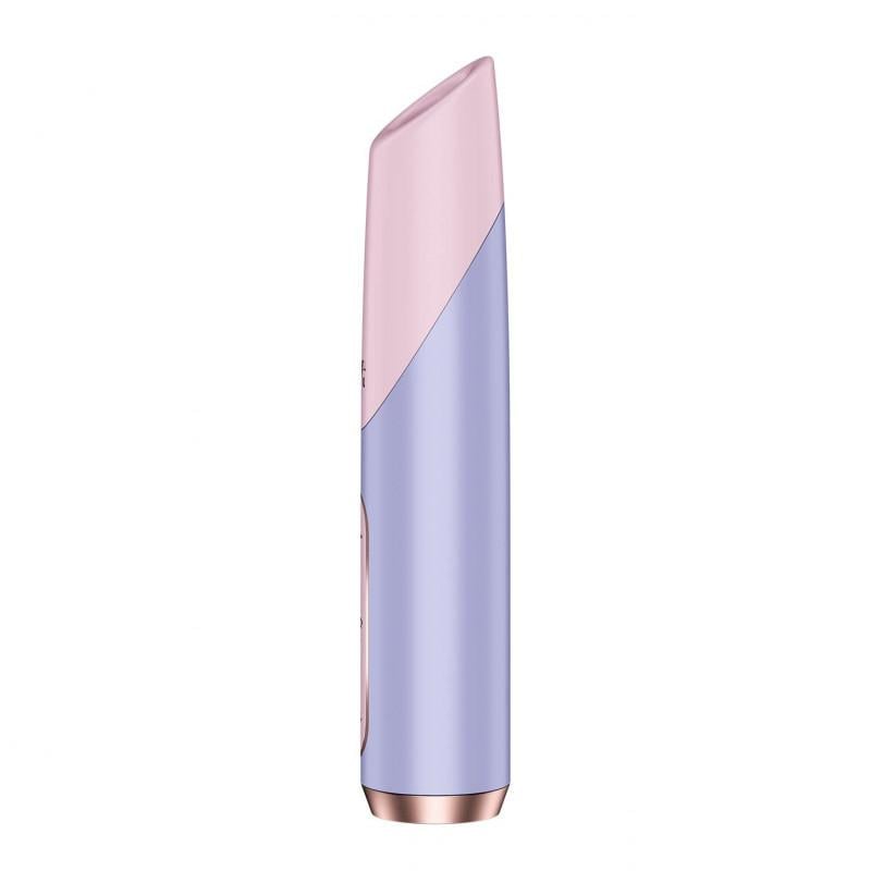 Вибратор вакуумный Satisfyer Bold Kiss 12,5 см Сиреневый с розовым (52986)