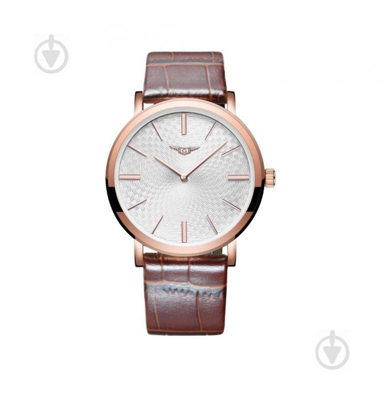 Часы Guanqin GS19026 CL Gold-Silver-Brown (GS19026GSBr)