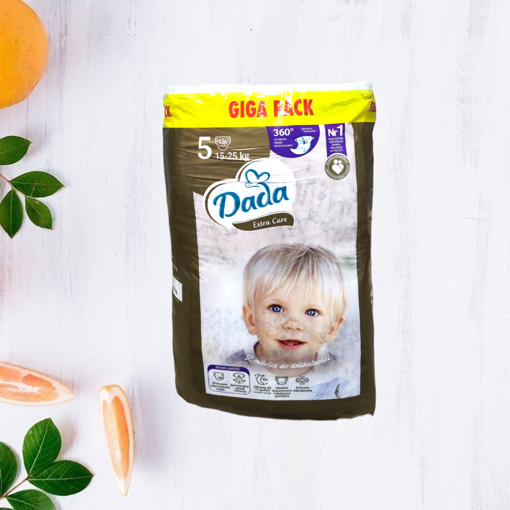 Підгузки Dada Extra Care Giga Pack 5 15-25кг 136 шт.