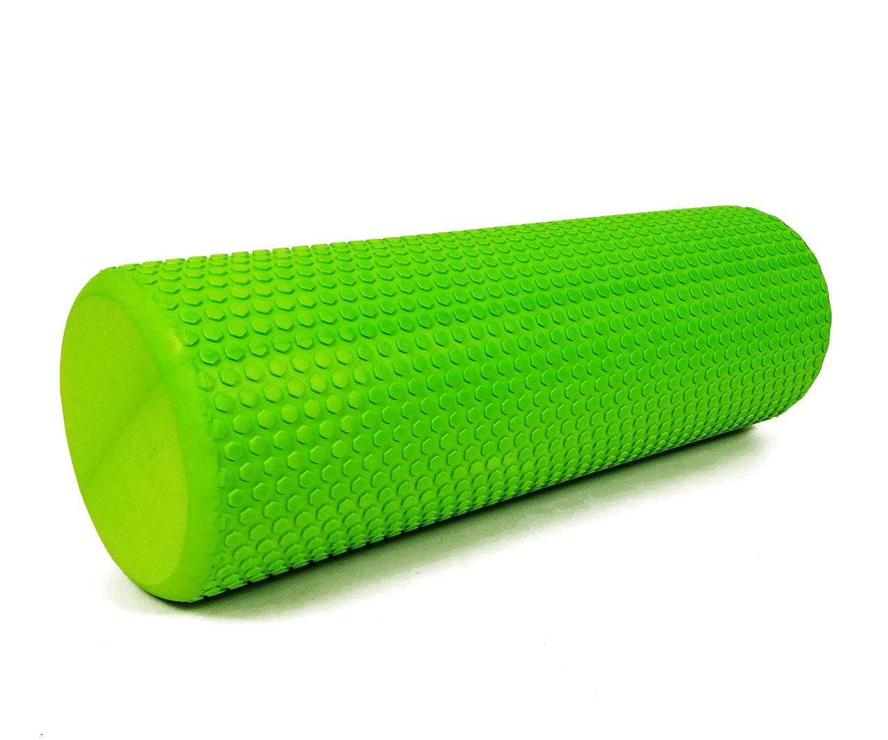 Роллер массажный EasyFit Foam Roller 45 см Зеленый - фото 1