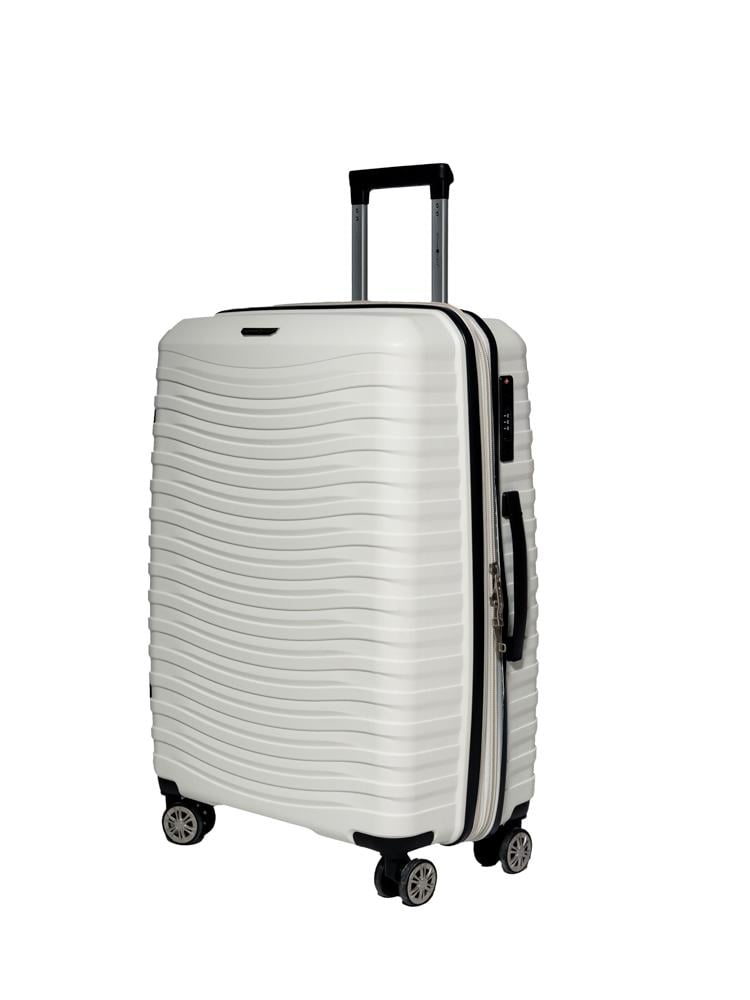 Чемодан Snowball 43803 M Белый (31706971)