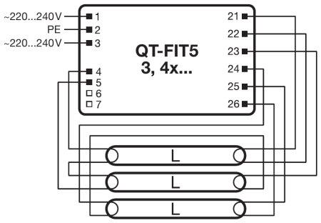 Блок живлення для світлодіодів Osram QUICKTRONIC FIT 53x14,4x14 62W 220-240V QT-FIT5 (4008321971210) - фото 4