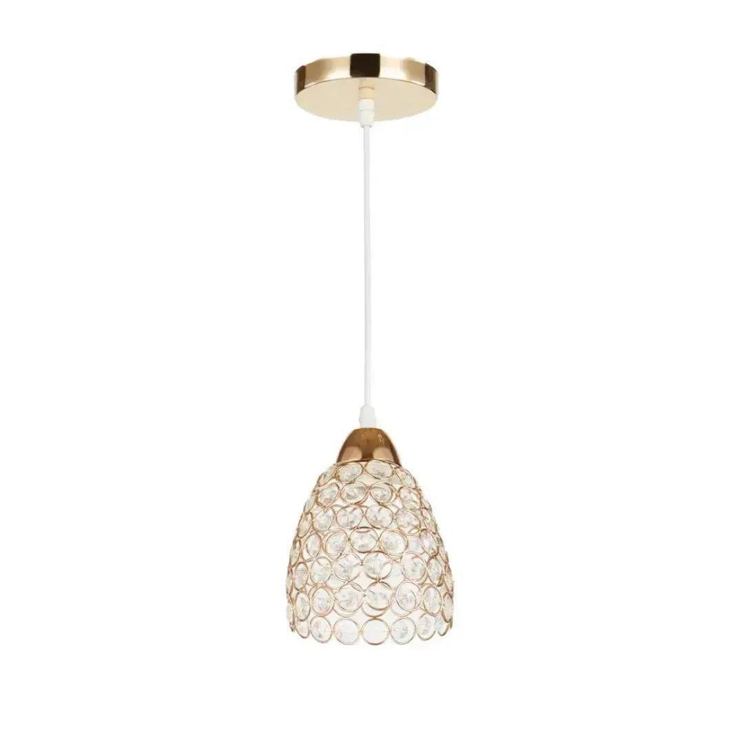 Подвесной светильник Valeso Interees с металлическим каркасом Е27 IP20 Золотой (V-6180-1 FG)