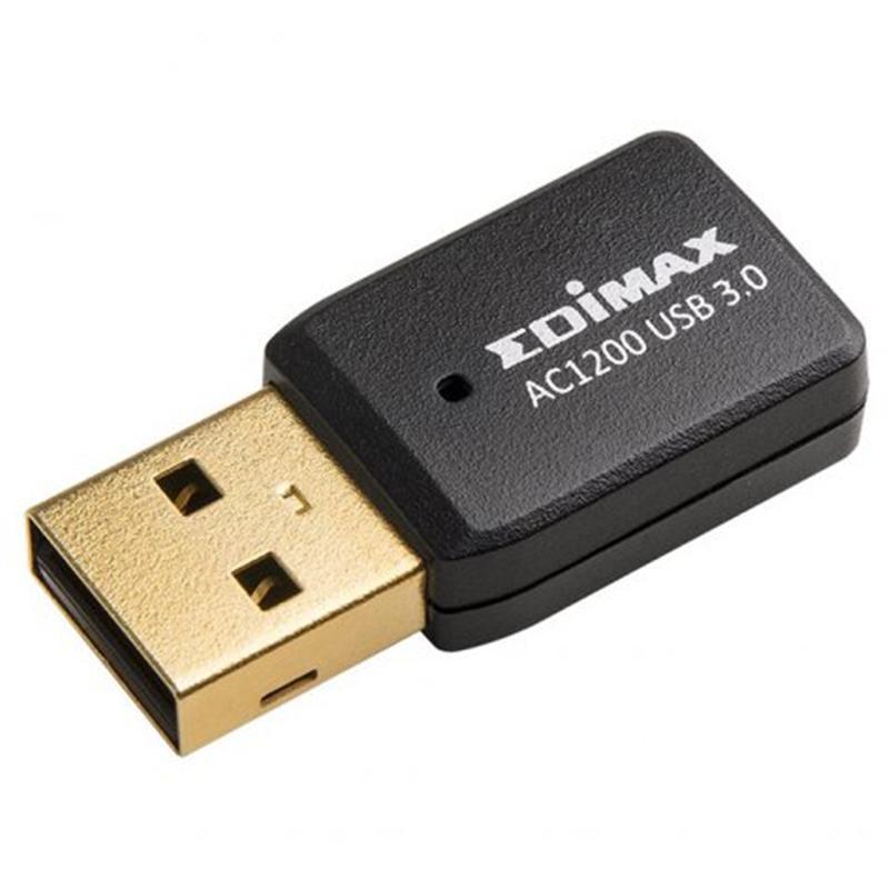 Сетевой адаптер Wi-Fi EDIMAX AC1200 Wi-Fi 5 USB 3.0 MU-MIMO Beamforming Black (EW-7822UTC)