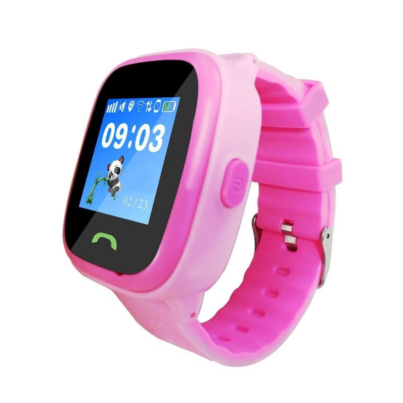 Детские смарт-часы SUNROZ HW8 с GPS 1,22" 420mAh Розовый (SUN0908)