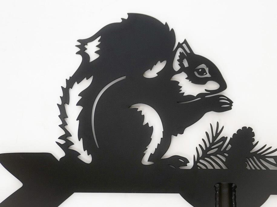 Флюгер на дах металевий Білка Чорний - фото 2 Флюгер на дах металевий Білка Чорний - фото 2