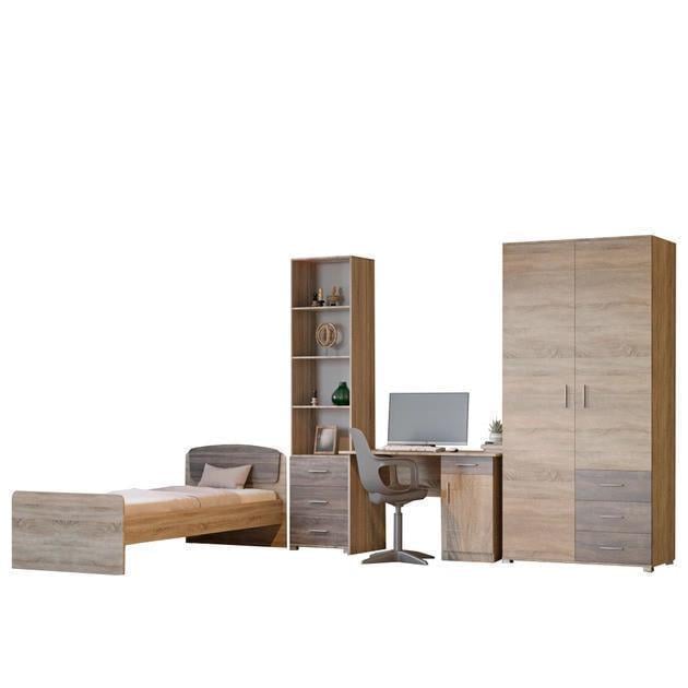 Спальня дитяча Еверест Бриз-3 Дуб сонома/Трюфель (ЕВ20476)