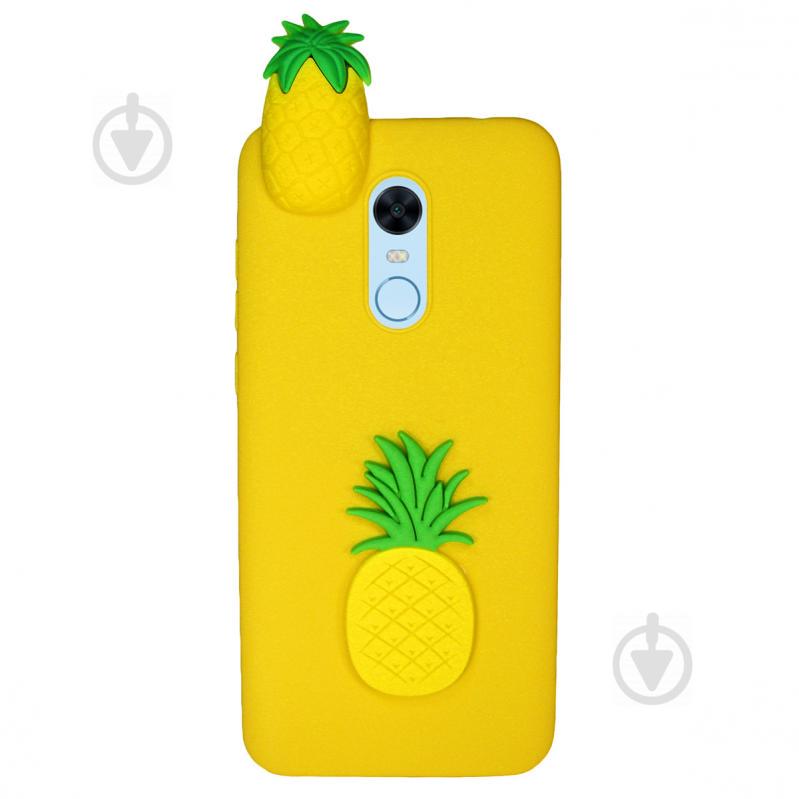 Чехол Cartoon 3D Case для Xiaomi Redmi 5 Ананасы (hub_lsBm91309)