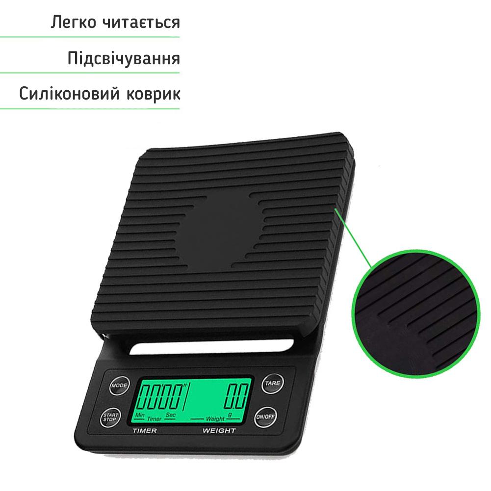 Весы электронные кофейные Zally Coffee Drip Scale MS-K07 - фото 4