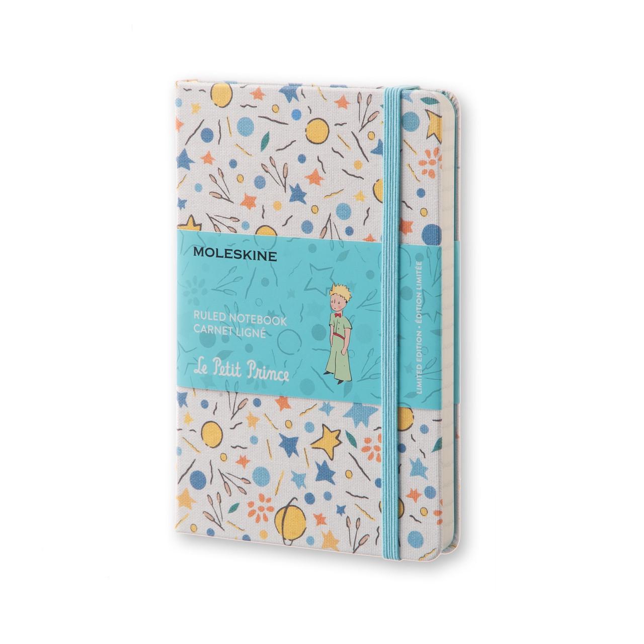 Блокнот Moleskine Limited Le Petit Prince карманный 9х14 см 192 страницы в линейку в тканевой обложке Белый (8051272895407)