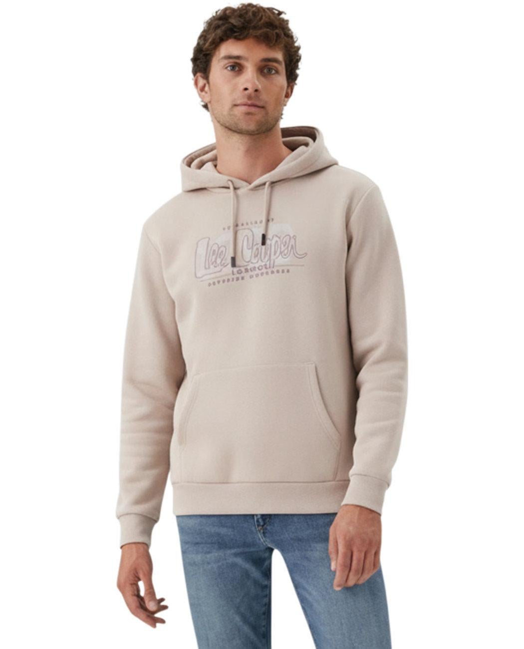 Худі чоловіче утеплене Lee Cooper Washington 251LCM241039.1201 XL Бежевий (8682272572571)