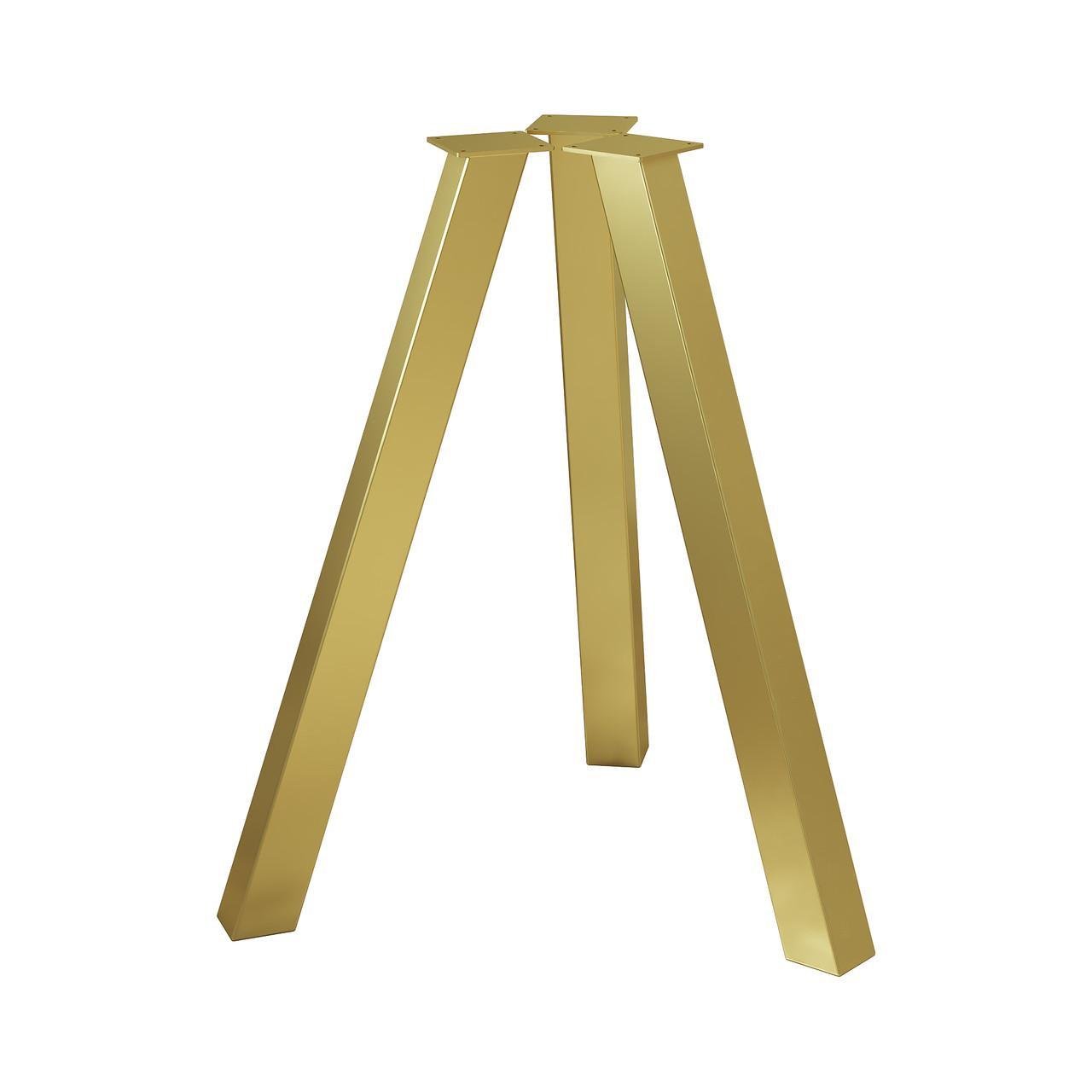 Комплект ножек для стола из металла Minimal 730 мм 3 шт. Золотой (1017) - фото 1