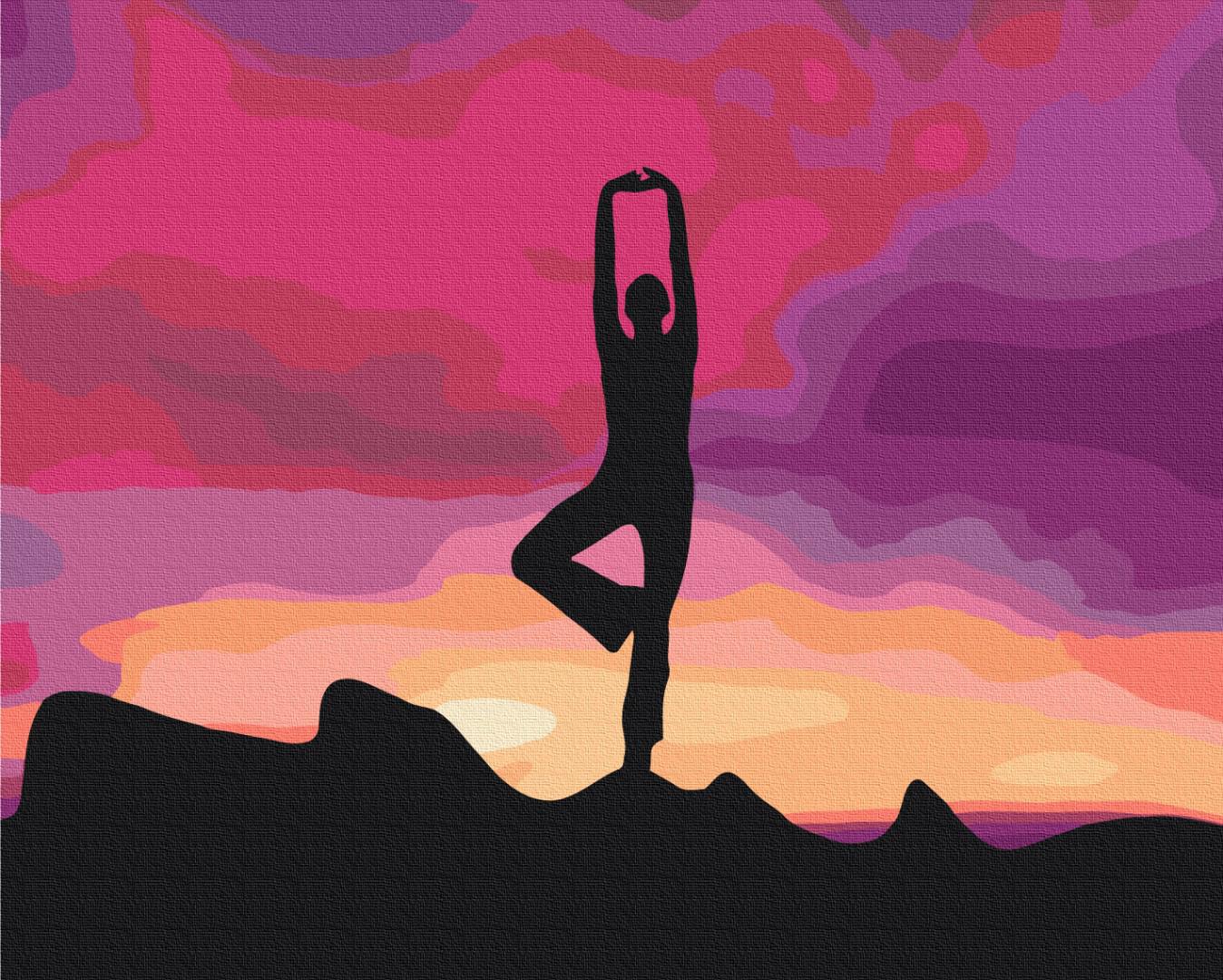 Картина по номерам Brushme Премиум Медитация на закате 40x50 см (PBS34820)