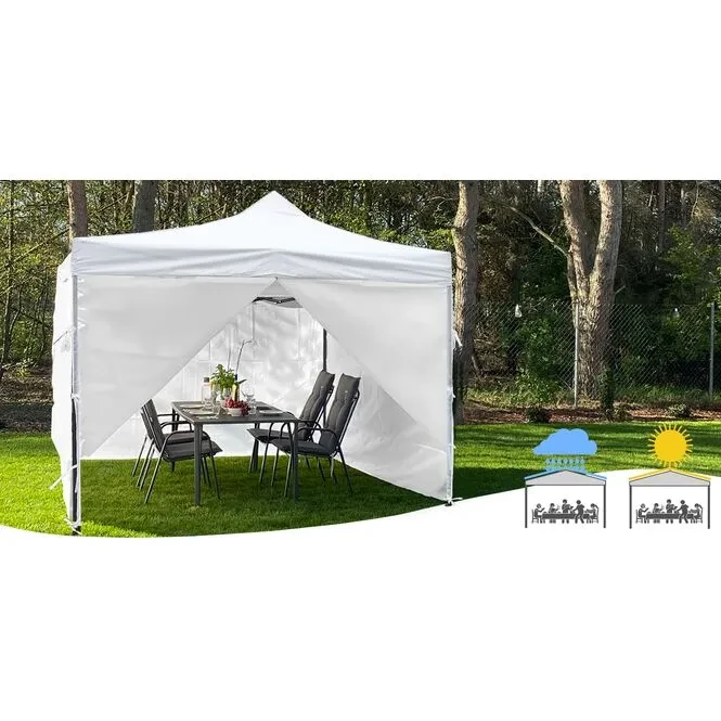 Павильон садовый Maltec 3x3 м 4 стены Белый (2237405210) - фото 3