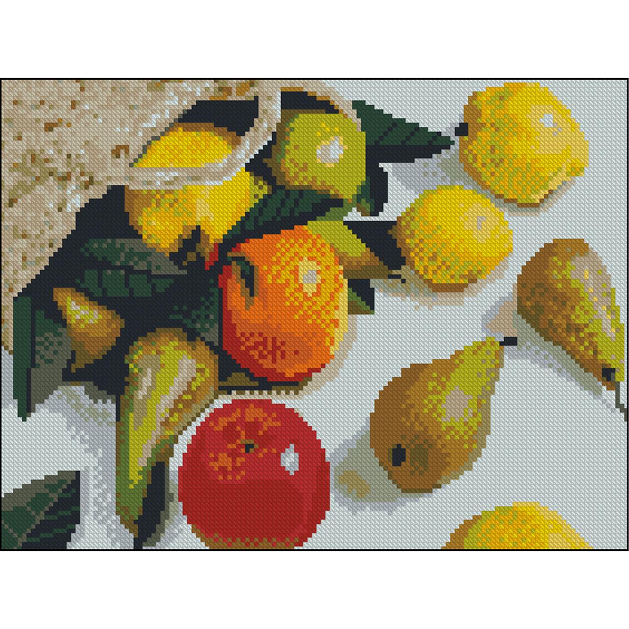 Алмазная мозаика Strateg Фрукты без подрамника 30х40 см (ZAV3040-42)