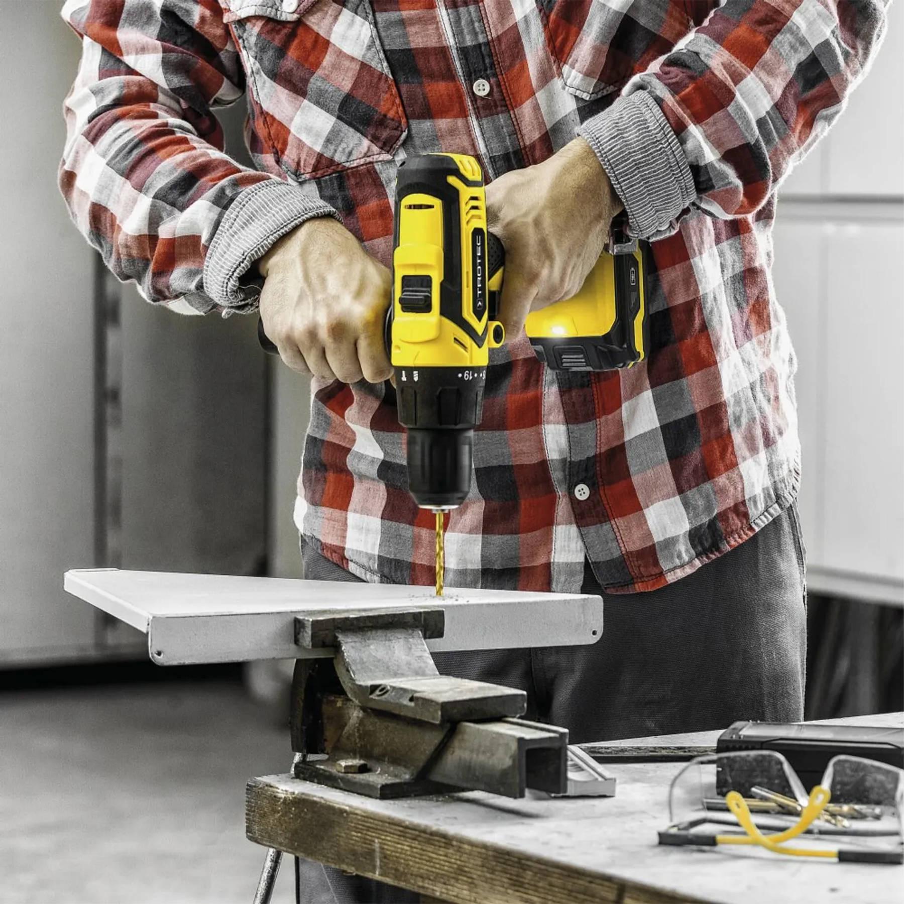 Дриль-шурупокрут акумуляторний Trotec PHDS 11-20V ударний з кейсом (4410000502) - фото 8