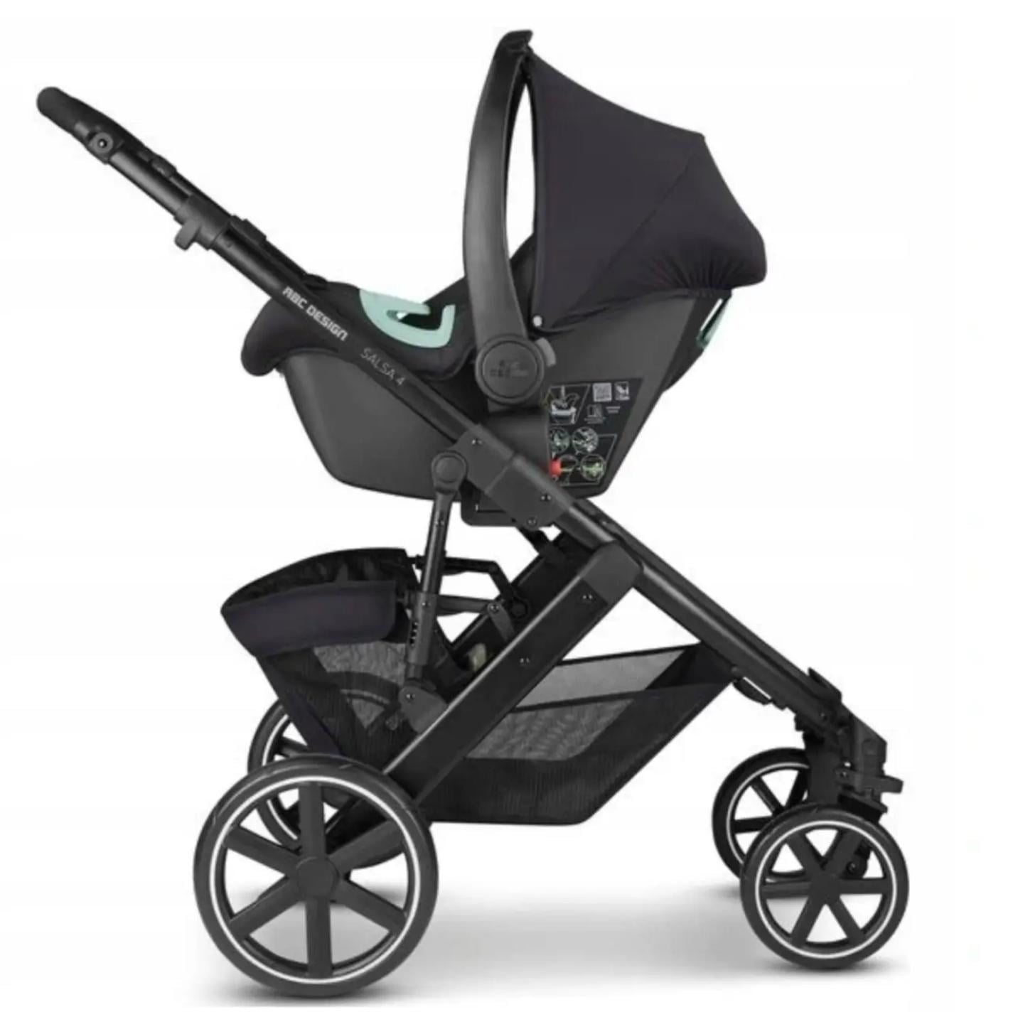 Коляска універсальна ABC Design Salsa 4 AIO Ink 3 в 1 Чорний (33351507) Коляска універсальна ABC Design Salsa 4 AIO Ink 3 в 1 Чорний (33351507)