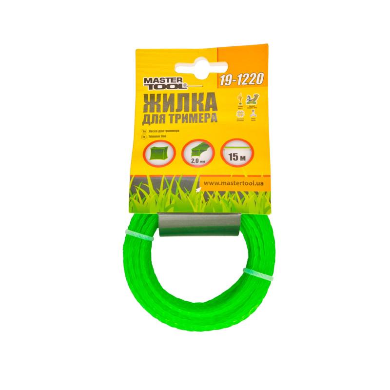 Жилка для тримера Mastertool Кручений квадрат 2,00 мм 15 м (19-1220)