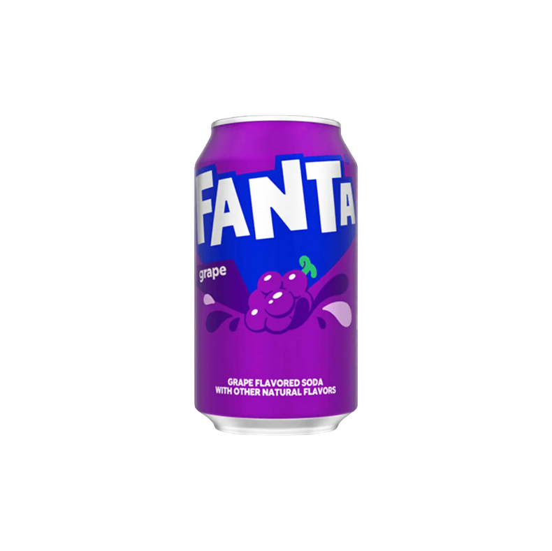 Напій Fanta Grape зі смаком винограду газований 355 мл