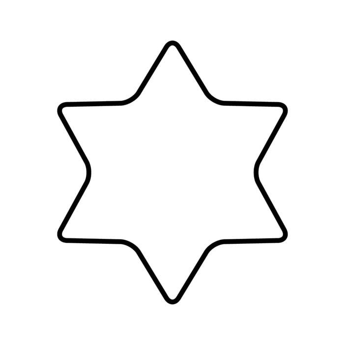 Формочка для печенья Kaiser Шестиугольная звезда металлическая 8 см (33972307)