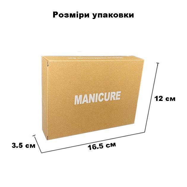 Набір манікюрний педикюрний професійний з медичної сталі у футлярі 22 пр. Чорний - фото 10