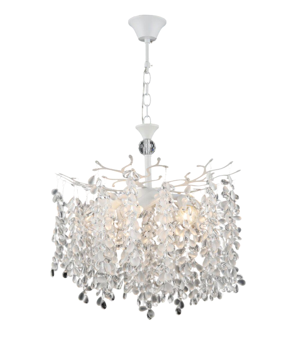 Люстра підвісна кришталева E2765/5 Білий (E2765/5)