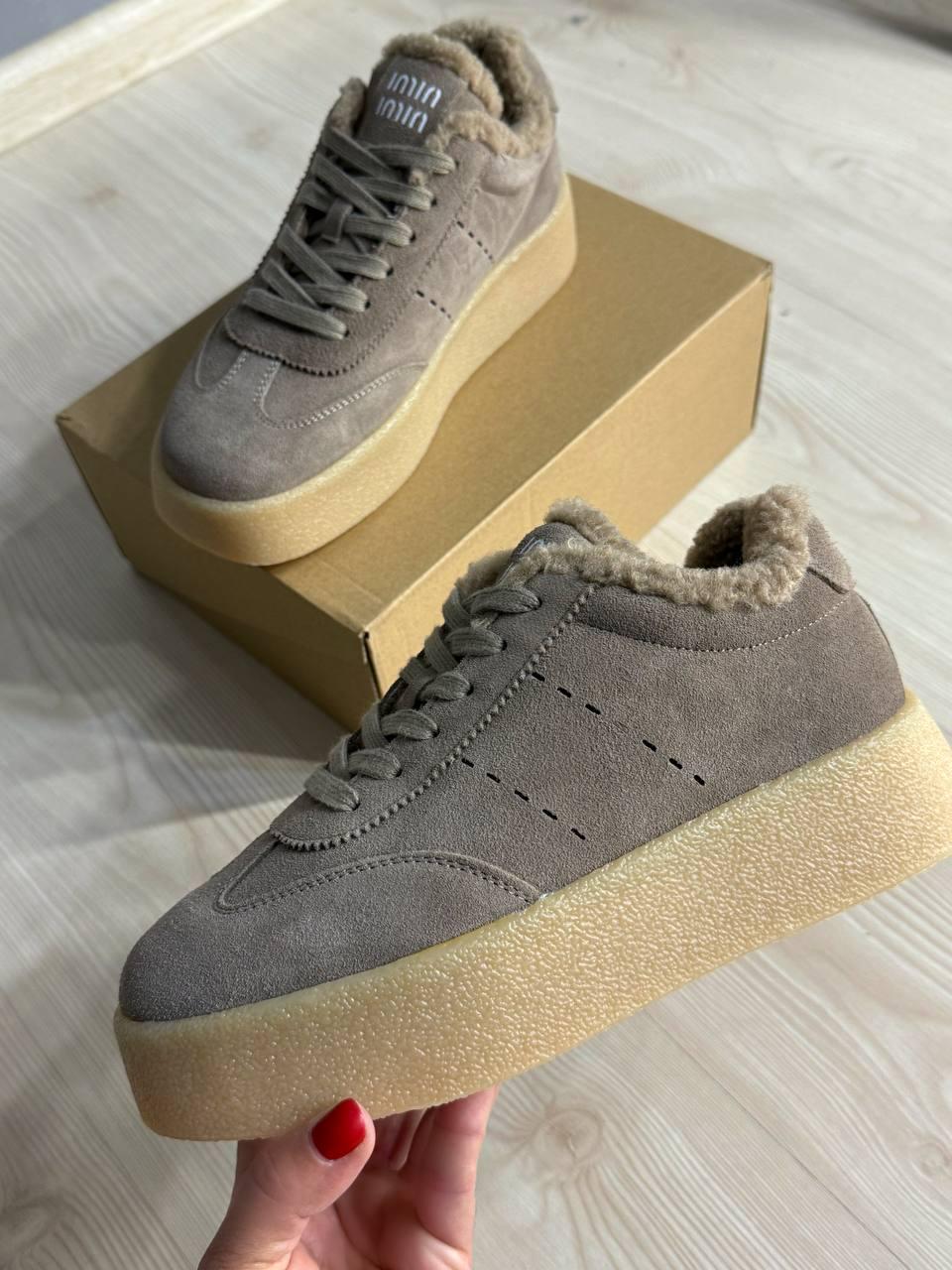 Кеди жіночі Hengji 633-5 утеплені замшеві на хутрі р. 38 Бежевий (5388) - фото 2 Кеди жіночі Hengji 633-5 утеплені замшеві на хутрі р. 38 Бежевий (5388) - фото 2